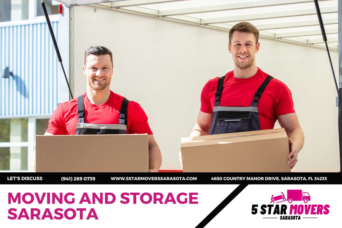 How much does it cost to store the contents of a four bedroom house in Sarasota?